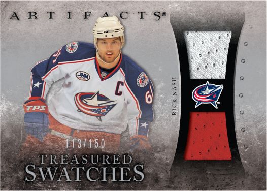10/11 UD Artifacts Treasures Swatches Rick Nash Jersey Card