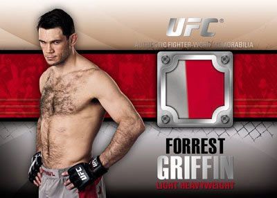 2011 Topps UFC Forrest Griffin Righter Relic Swatch Card