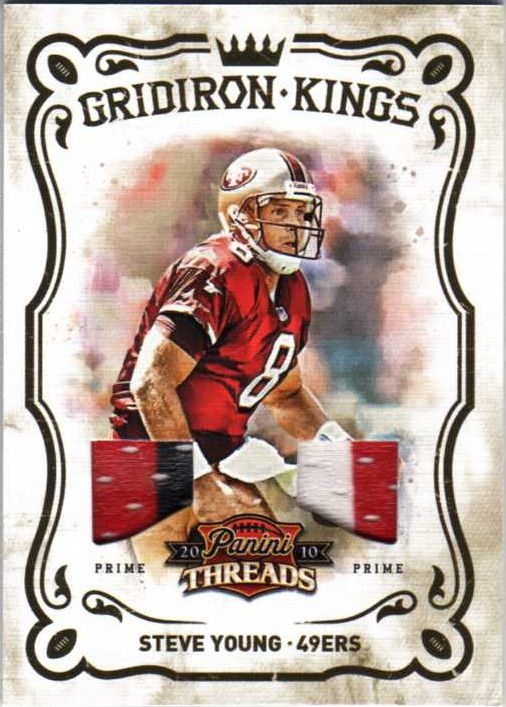 2010 Panini Threads Steve Young Prime Material Gridiron Kings