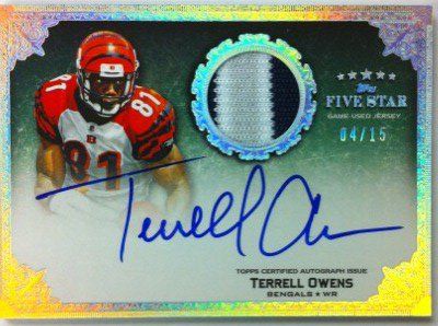 2010 Topps Five Star Terrell Owens Autograph Patch Card