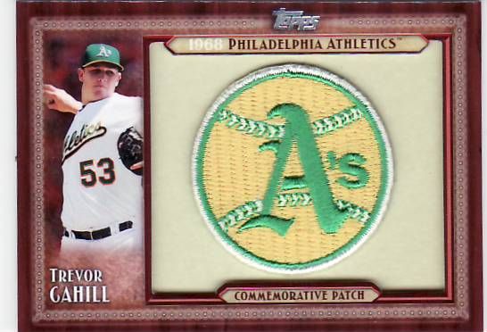 2011 Topps Trevor Cahill Throwback Patch Card