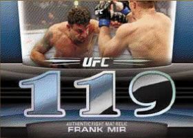 2011 Topps UFC Title Shot Frank Mir Mat Relic Diamond 1/1 Triple Parallel