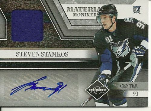 10/11 Limited Steven Stamkos Material Monikers Auto Jersey