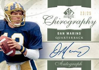 2010 Upper Deck UD SP Authentic Dan Marino Chrography Autograph Card