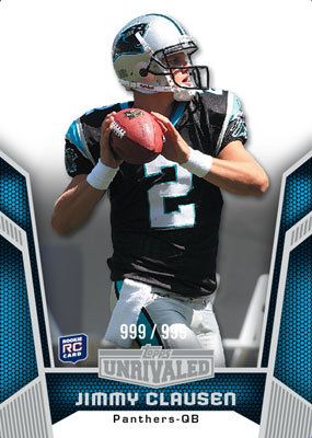 2010 Topps Unrivaled Jimmy Clausen Rookie RC Card