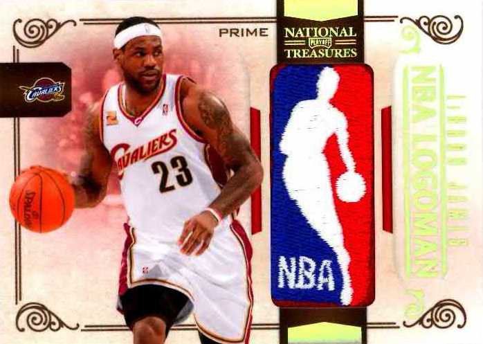 09/10 Panini National Treasures LeBron James NBA Logoman