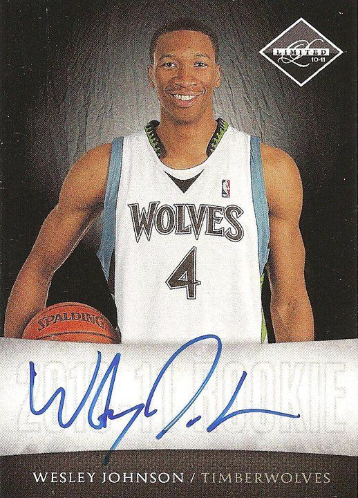 2010-11 Panini Limited Wesley Johnson Autograph RC