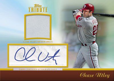 2011 Topps Tribute Chase Utley Auto Relic