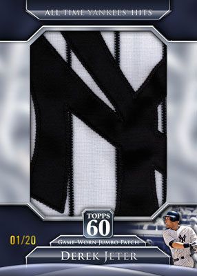 2011 Topps 60 Jumbo Relic Derek Jeter Game Worn Patch Card