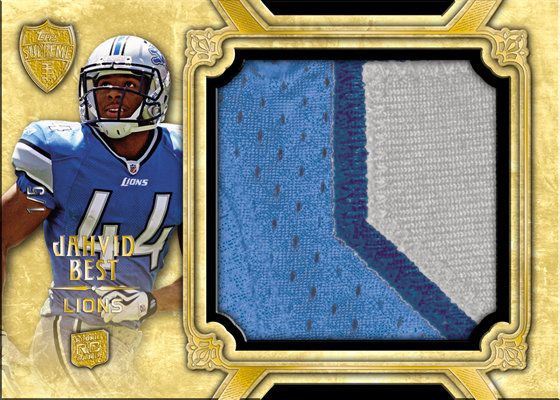 2010 Topps Supreme Jumbo Patches Jahvid Best Card