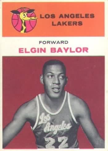 1961/62 Fleer Elgin Baylor Rookie RC