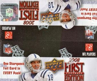 2008 Upper Deck UD First 1st Edition Football Box