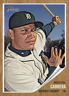 2011 Topps Heritage Miguel Cabrera Base Card