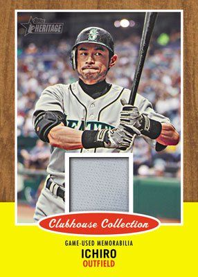 2011 Topps Heritage Ichiro Clubhouse Collection Jersey Relic Card