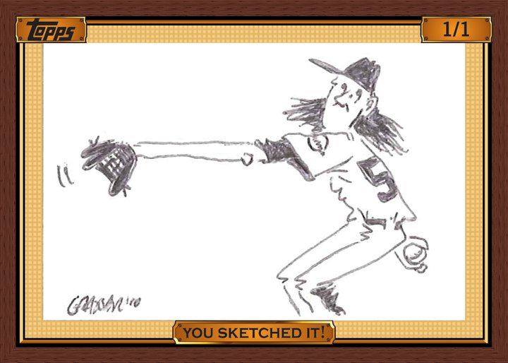 2010 Topps Update Collector Sketch Card Tim Lincecum #1/1