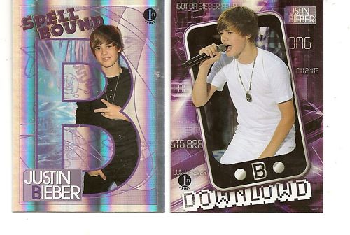 2010 Panini Justin Bieber Spell Bound Card