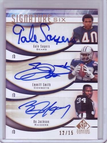 2009 Sp Signature Six Autograph Football Card