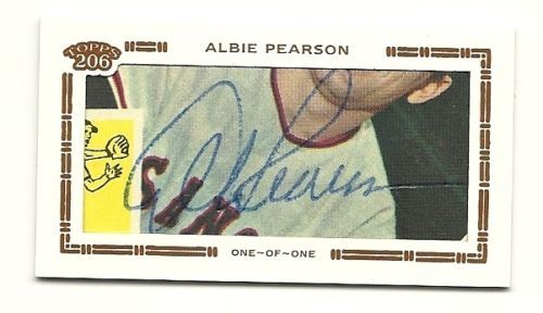 2010 Topps 206 Albie Pearson Cut Autograph Card