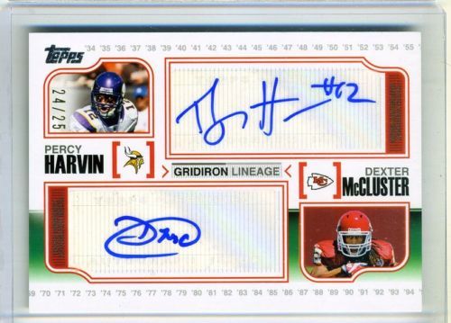 2010 Topps Percy Harvin/Dexter McCluster Dual Auto