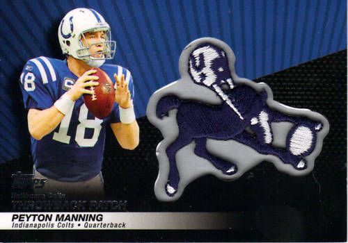 2010 Topps Peyton Manning Throwback Patch