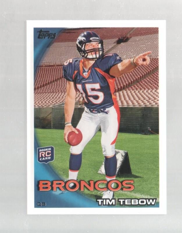 2010 Topps Tim Tebow Variation Rookie RC