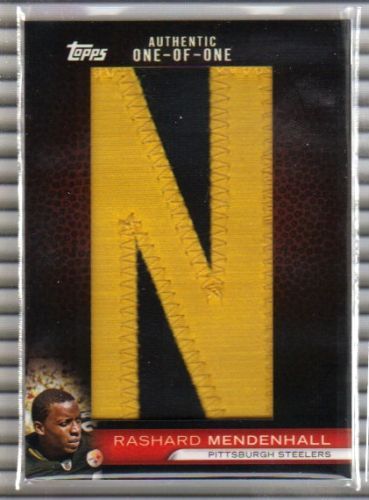 2010 Topps Rashard Mendenhall In The Name Letter Patch