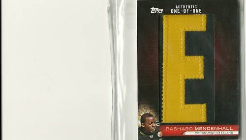 2010 Topps Rashard Mendenhall In The Name Letter Patch