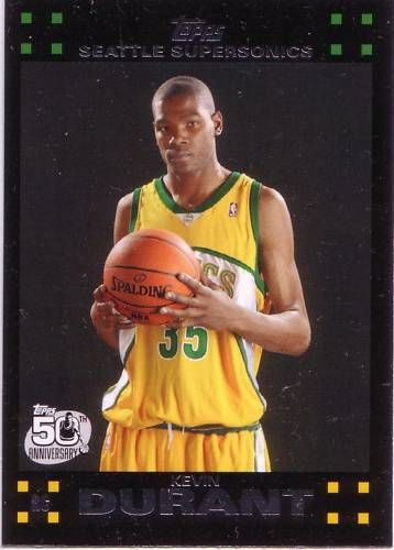 2007/08 Topps Kevin Durant Rookie RC