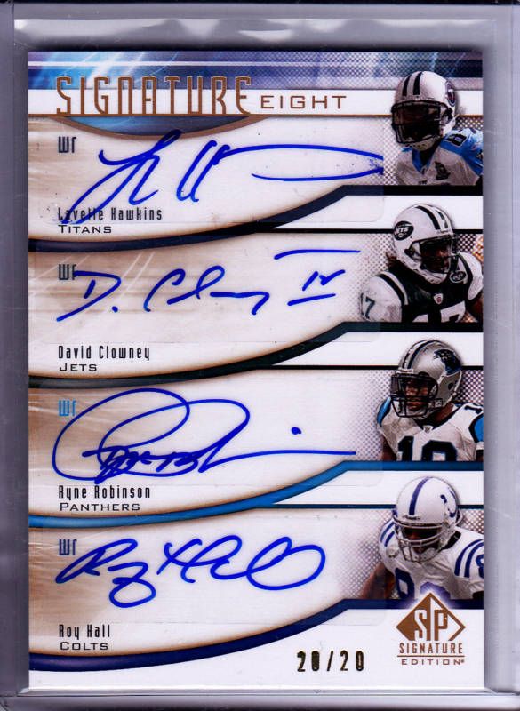 2009 Sp Signature Football 8 Eight Auto