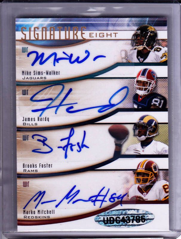 2009 Upper Deck Sp Signature 8 Eight Autographs