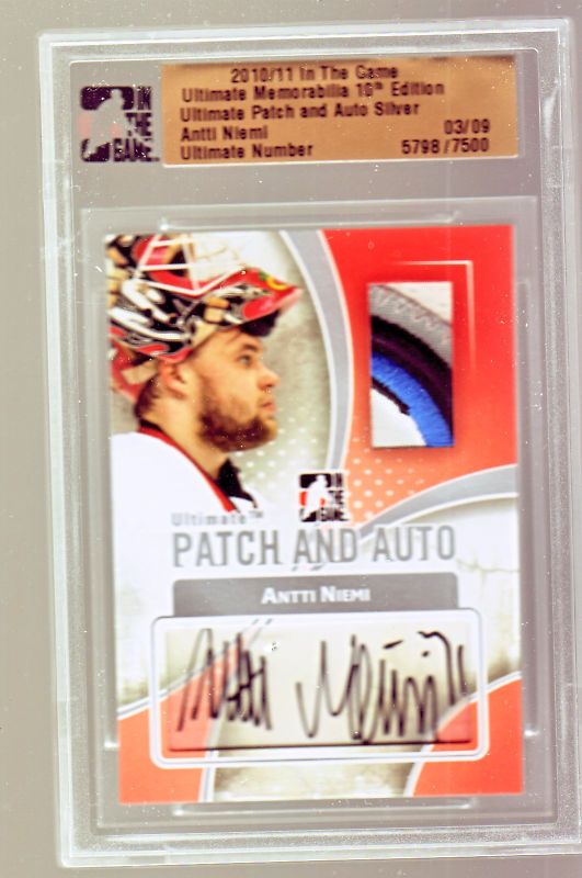 10/11 ITG Patch and Auto Antti Niemi