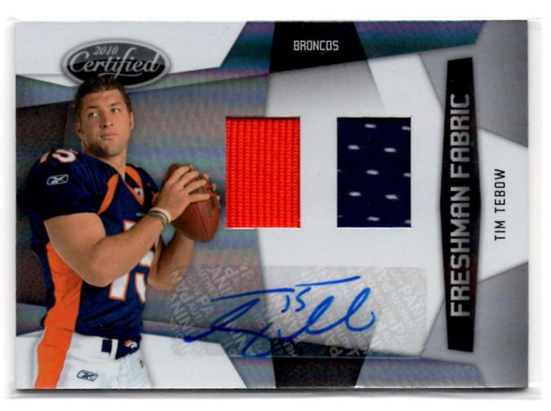 2010 Certified Tim Tebow Jersey Auto RC