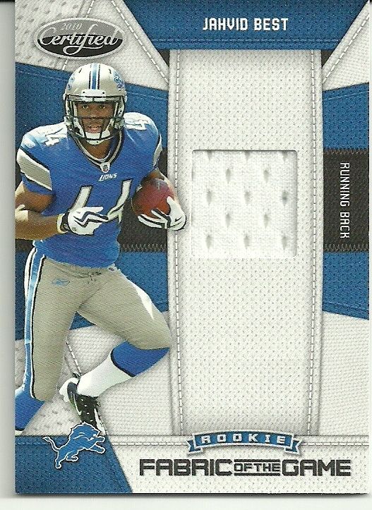 2010 Panini Certified Jahvid Best Fabrics of the Game