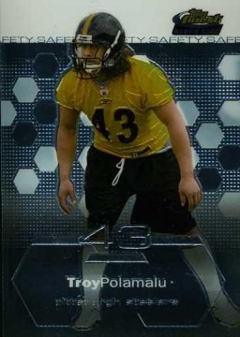 2003 Topps Finest Troy Polamalu Rookie RC #61