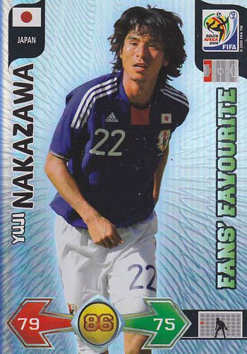 2010 Panini Adrenalyn World Cup Yuji Nakazawa Fan Favorites