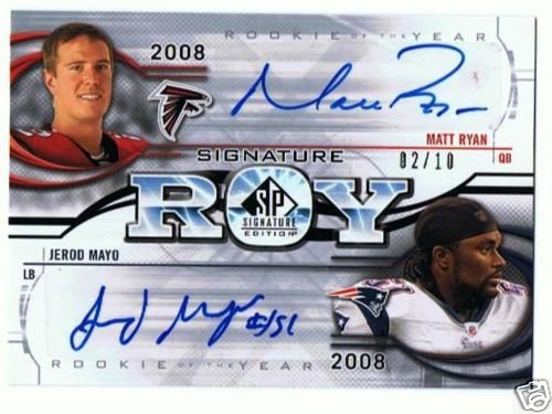 2009 Upper Deck Sp Signature ROY's Matt Ryan/Jerod Mayo