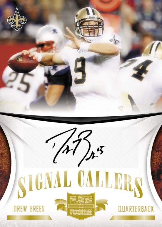 2010 Plates & Patches Drew Brees Signal Callers Autograph
