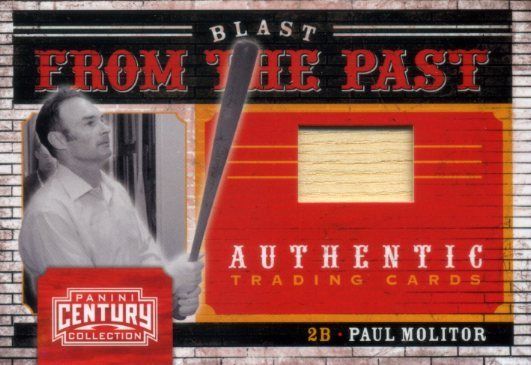 2010 Panini Century Paul Molitor Blast From the Past Bat