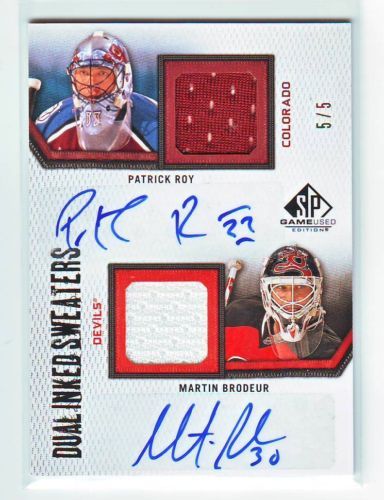 ROY BRODEUR 10/11 SP GAME USED AUTOGRAPH JERSEY 5/5