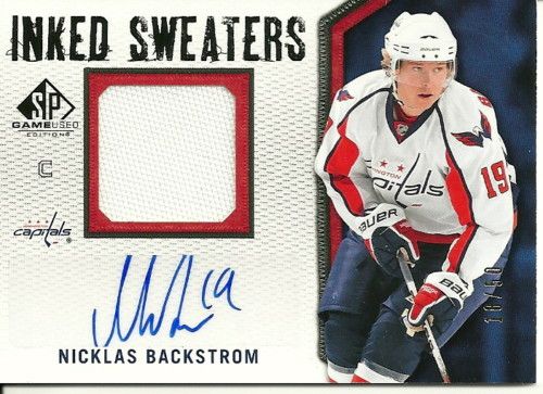 Nicklas Backstrom 10-11 SP Game Used Inked Sweaters /50