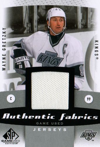 10/11 Sp Game Used Wayne Gretzky Jersey Authentic Fabrics