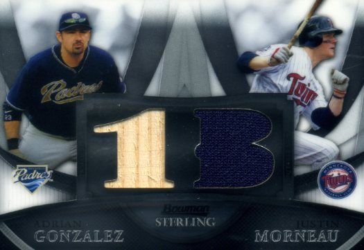 2010 Bowman Sterling Dual Relic Gonzalez/Morneau