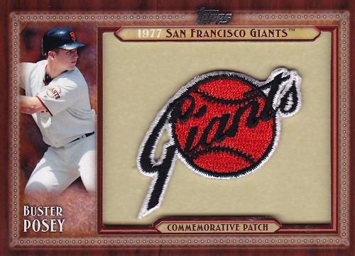 2011 Topps Buster Posey Commemorative Patch