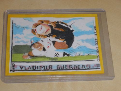 2011 Topps Sketch Card Vladimir Guerrero 1/1