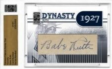 2010 Famous Fabrics Babe Ruth Dynsasy Cut Autograph