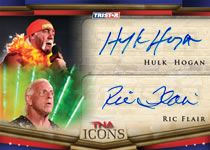 2010 TNA Icons Hulk Hogan Ric Flair Dual Autograph