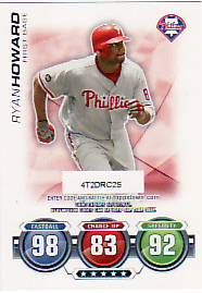 2010 Topps Attax Ryan Howard