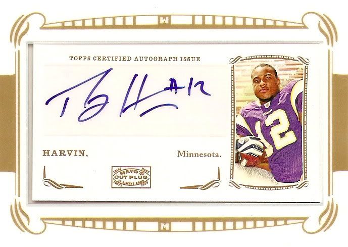 2009 Topps Mayo Percy Harvin Autograph RC