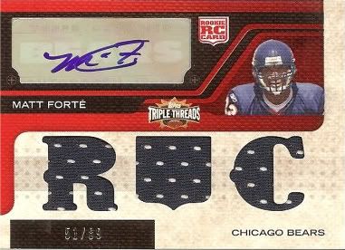 2008 Topps Triple Threads #124 Jersey Auto RC #/89