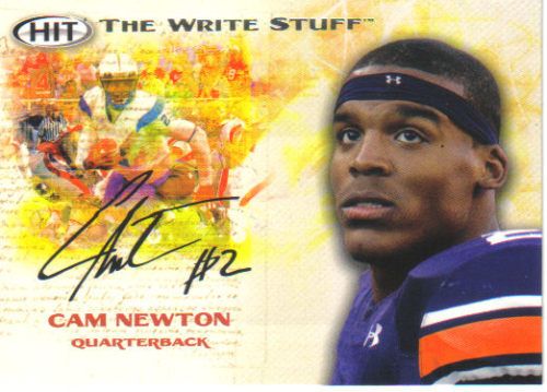 2011 Sage Cam Newton The Write Stuff RC
